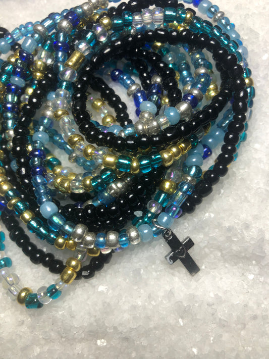 Blue and Turquoise Waist Beads