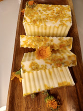 Load image into Gallery viewer, All Natural Handmade Calendula Shea Butter Soap