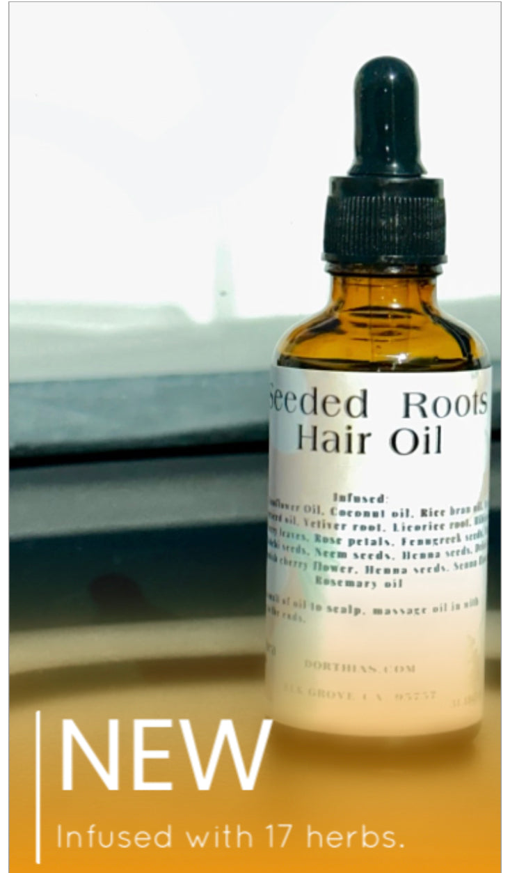 Seeded Roots Herbal Hair Oil by Shuga & Shea Essentials