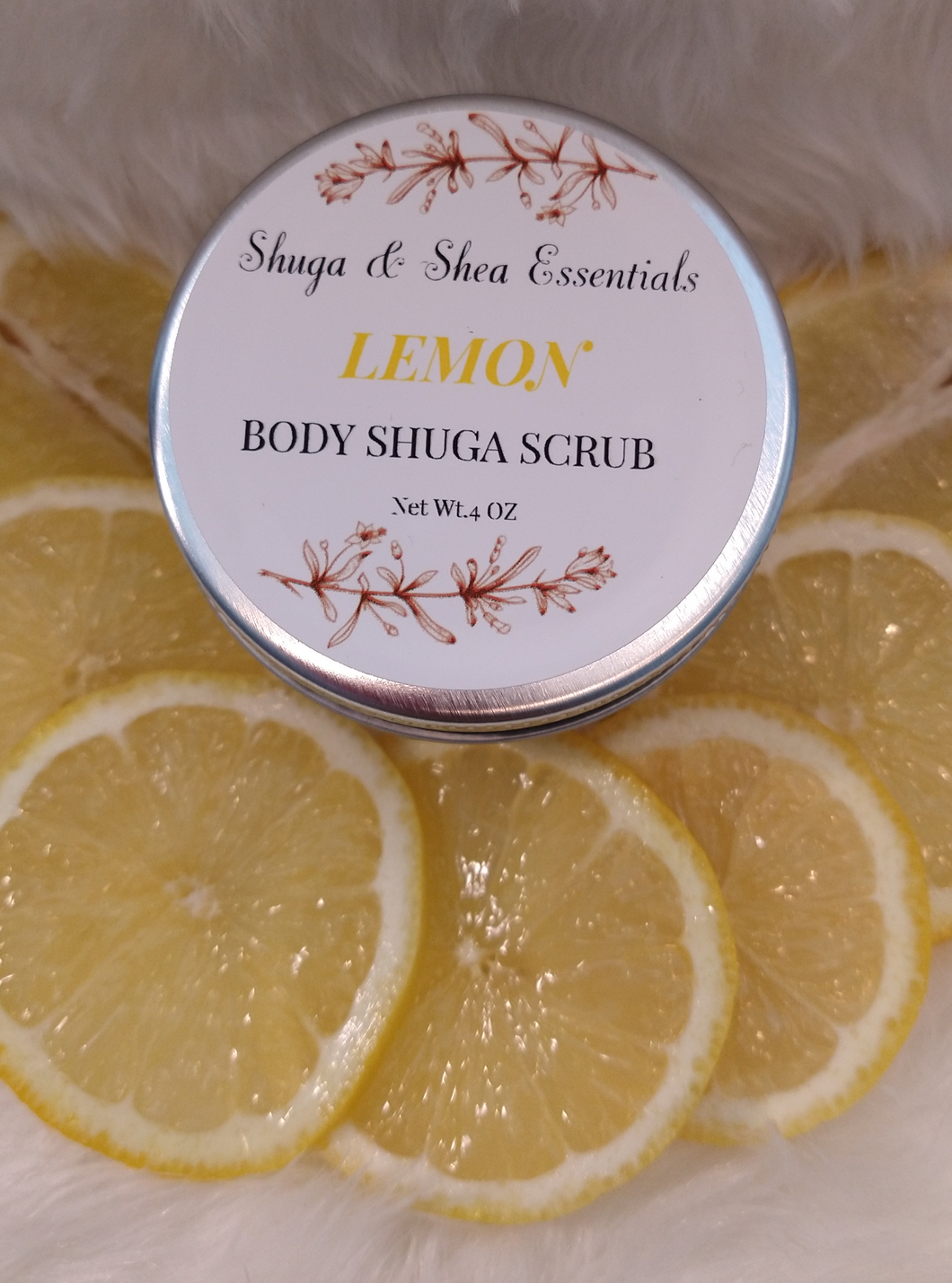 Shuga & Shea Essentials Organic Lemon Shuga Polish