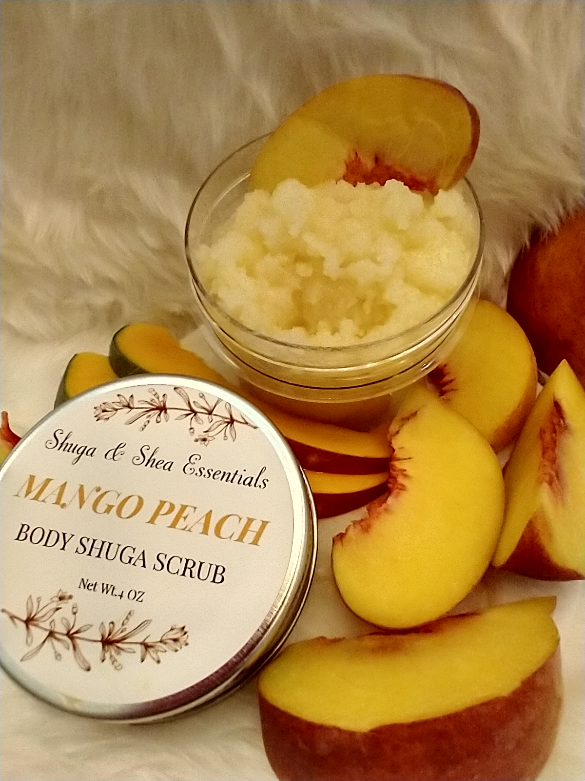 Shuga & Shea Organic Mango Peach Shuga Polish