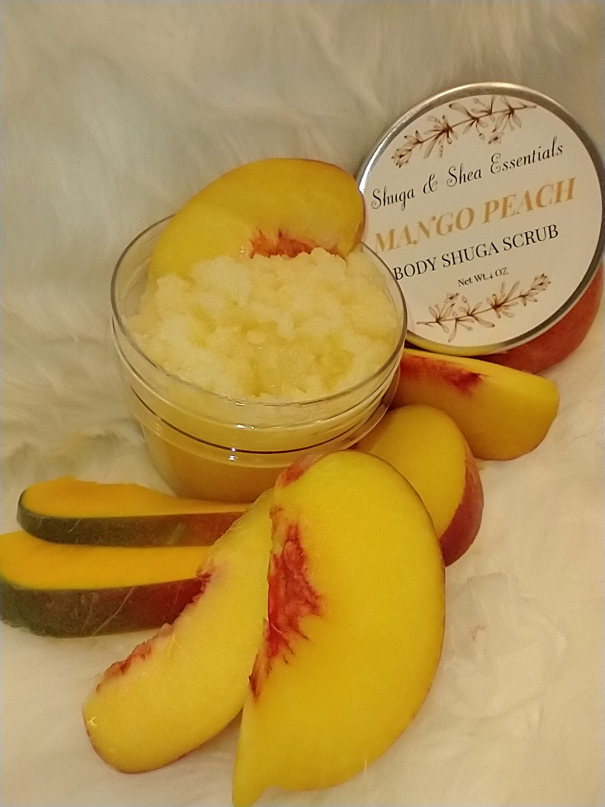 Shuga & Shea Organic Mango Peach Shuga Polish