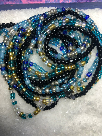Blue and Turquoise Waist Beads