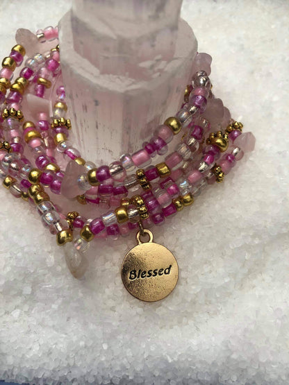 Rose Quartz Waist Beads